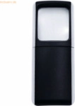 Wedo Lupe eckig beleuchtet incl. Batterien schwarz