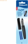 Pelikan Tintenroller Twist R457/B schwarz inkl. 2 Patronen