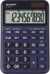 Sharp Tischrechner anzeigend EL-M335-BL Blau, 10 Stellen, Solar/Batter
