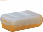 Han Lernkartei Croco A8 quer mit 5 St&uuml;tzen und 100 Karten orange/trans