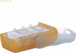 Han Lernkartei Croco A7 quer mit 5 St&uuml;tzen und 100 Karten orange/trans