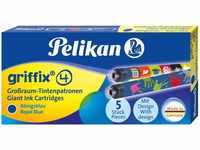 Pelikan 960583, Pelikan Tintenpatrone Großraum Griffix P1R3/5 königsblau