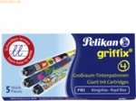 Pelikan Tintenpatrone Gro&szlig;raum Griffix P1R3/5 k&ouml;nigsblau