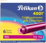 10 x Pelikan Tintenpatrone 4001 TP/6 pink Etui mit 5 Patronen