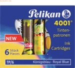 Pelikan Tintenpatrone 4001 TP/6 k&ouml;nigsblau mit Motiv VE=6 St&uuml;ck