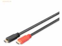 Assmann DIGITUS HDMI Kabel Typ A 10.0m m/Ethernet UltraHD gold sw.