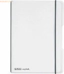 Herlitz Notizheft my.book flex PP A5 40 Blatt kariert transparent