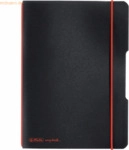 Herlitz Notizheft my.book flex PP A5 40 Blatt kariert schwarz