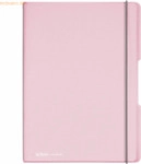 3 x Herlitz Notizheft my.book flex PP A4 2x40 Blatt liniert/kariert ro