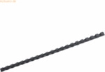 GBC Plastikbinder&uuml;cken 10mm 21 Ringe schwarz VE=100 St&uuml;ck