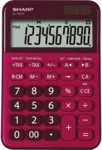 Sharp Tischrechner anzeigend EL-M335-RD Rot, 10 Stellen, Solar/Batteri