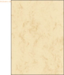 Sigel Designpapier Marmor A4 90g/qm VE=100 Blatt beige