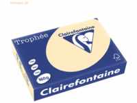 4 x Clairefontaine Kopierpapier Trophee A4 160g/qm VE=250 Blatt chamoi