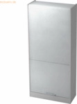 mcbuero.de Rollladenschrank Solid 5OH BxTxH 90x40x200,4cm Griff RE Gra