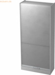 mcbuero.de Rollladenschrank Solid 5OH BxTxH 90x40x200,4cm Griff RE Gra