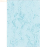 Sigel Designpapier Marmor A4 200g/qm blau VE=50 Blatt