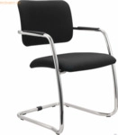 mcbuero.de Meetingstuhl Premium 2 schwarz VE=2 St&uuml;ck