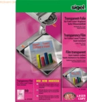Sigel Farb-Laser/-Kopier-Folie transparent A4 125qm stapelverarbeitbar