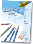 Folia Transparentpapier - 80g A4 Block 25 Blatt.