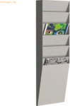 Paperflow Wand-Sortiertafel V 6F A4V1X6.02 DIN A4 grau