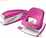 Leitz Locher NeXXt 5008 und Heftger&auml;t NeXXt 5502 im Set pink metallic