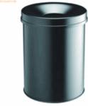 Durable Papierkorb Safe rund 15l schwarz