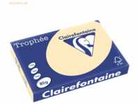 5 x Clairefontaine Kopierpapier Trophee A3 80g/qm VE=500 Blatt chamois