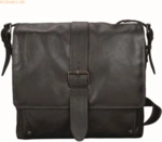 Pride & Soul Umh&auml;ngetasche Neo 30x28x5cm Leder dunkelbraun