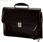Alassio Aktentasche Faenza 41x32x13cm Leder schwarz