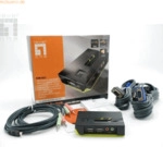 Level One LevelOne KVM Switch 2-Port USB VGA audio support sw
