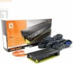 Digital data communication LevelOne KVM-0421 4-Port USB KVM Switch mit