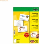 Sigel Visitenkarten MP A4 Ink/Laser/Copy 185g/qm hochwei&szlig; VE=600 St&uuml;ck