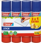 10 x Tesa Klebestift Stick ecoLogo 20g VE=3+1 St&uuml;ck Sparpack