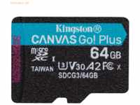Kingston Technology Kingston 64GB microSDXC Canvas Go Plus 170R A2 U3