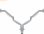 Kensington Dual-Monitorarm SmartFit One-Touch verstellbar grau
