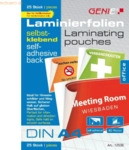 Genie Laminiertaschen A4 selbstklebend 80 mic. VE=25 St&uuml;ck
