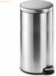 Durable Treteimer Edelstahl rund 655x350mmx DM 290mm 30 l metallic sil