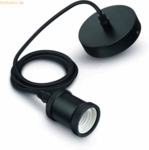 Signify Philips Vintage Schnurpendel E27 Fass. Schwarz/Baldachin Schw