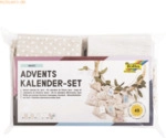 Folia Adventskalender-Set Basic Stoffbeutel 49-teilig