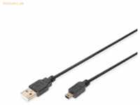 Assmann DIGITUS 10er USB 2.0 Anschlusskabel, Typ A - Mini B, 1.8m