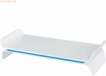 Leitz Monitorst&auml;nder Ergo Wow h&ouml;henverstellbar wei&szlig;/blau