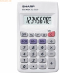 Sharp Taschenrechner EL-233 S 8-stellig Batteriebetrieb wei&szlig;