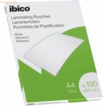 Ibico Laminierfolie f&uuml;r A4 100 Micron gl&auml;nzend VE=100 St&uuml;ck glasklar