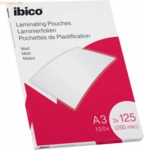Ibico Laminierfolie f&uuml;r A3 125 Micron matt VE=100 St&uuml;ck farblos