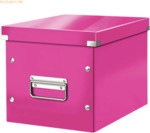 Leitz Archivbox Click & Store Cube M Hartpappe pink