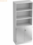 mcbuero.de Regal 5 OH 2 OH 80x42x200,4cm T&uuml;ren Sockelblende Griff SG W