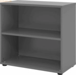 mcbuero.de Regal 2 OH 80x40x74,8cm Graphit