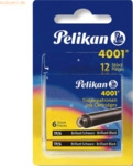 8 x Pelikan Tintenpatrone 4001 TP/6 brillant-schwarz Blister Inhalt 2
