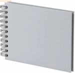3 x S.O.H.O. Fotoalbum Wire-O 40 Seiten 195x145mm Stone/schwarz