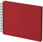 3 x S.O.H.O. Fotoalbum Whire-O 40 Seiten 195x145mm rot/schwarz
